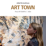 The picture is a button which takes you to Mänttä-Vilppula Art Town brochure.